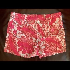 Kenar Pink & White Floral Pattern Shorts